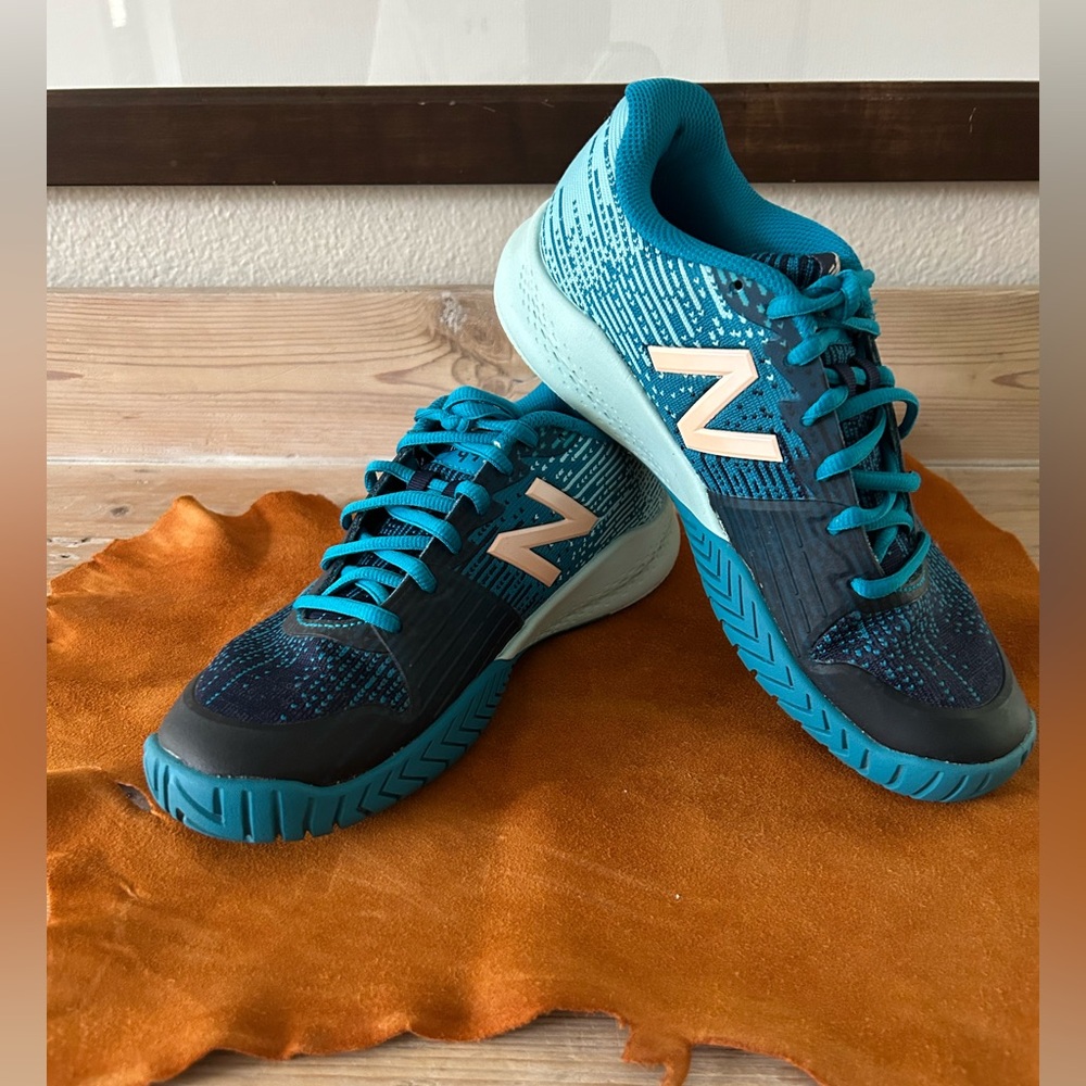 Women’s New Balance “996” Teal and Black Athletic Shoes